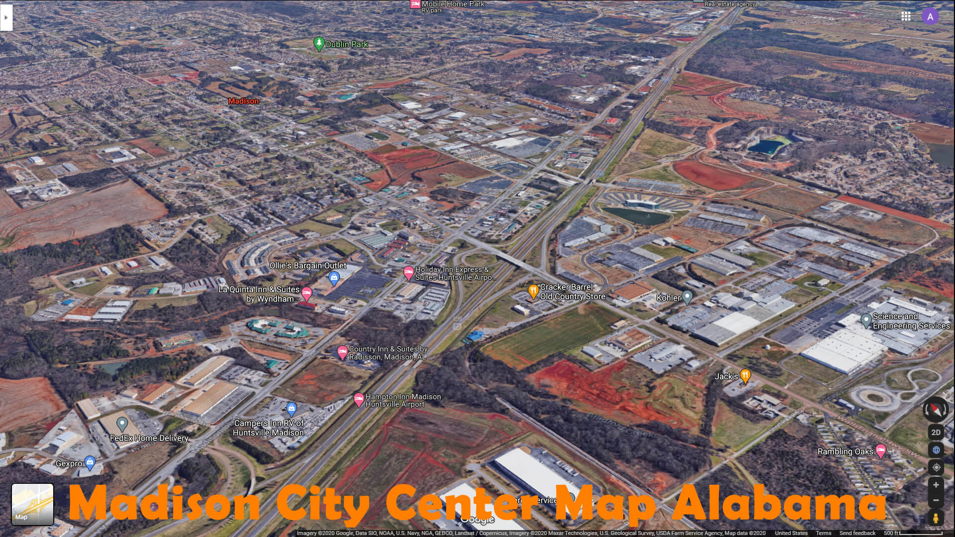 Madison City Center Map Alabama